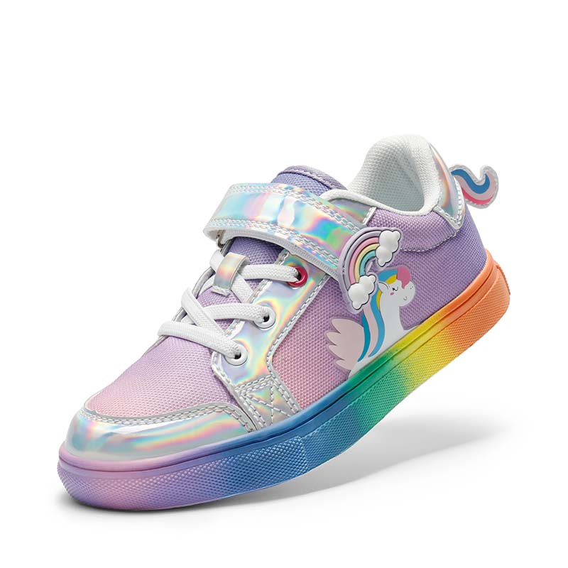 DREAM PAIRS Storybook Rainbow Kids Breathable Fun Design Sneakers