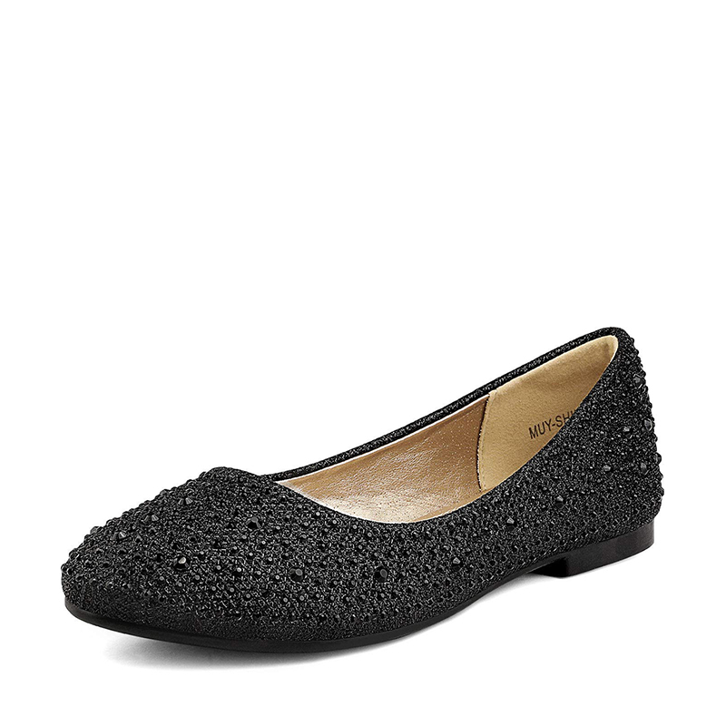 DREAM PAIRS Girl s Slip On Party Ballerina Flats — view 1