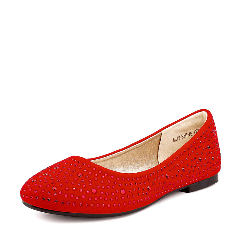 DREAM PAIRS Girl s Slip On Party Ballerina Flats