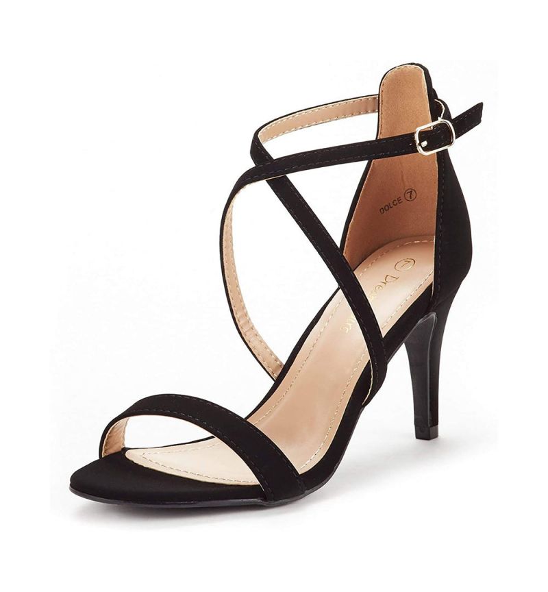 DREAM PAIRS Wide Width Stiletto Pump Heels Sandals — view 1