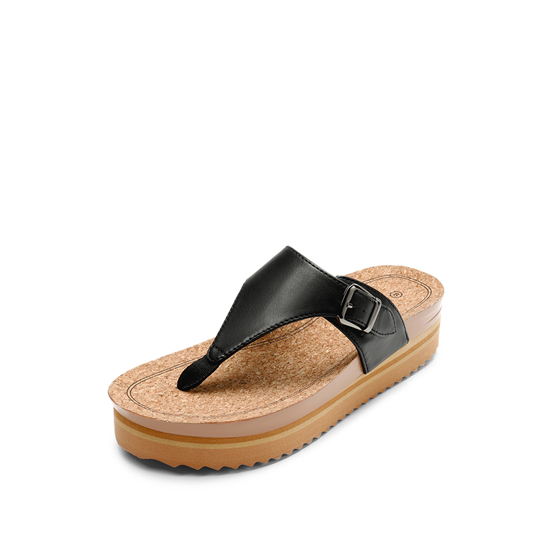 DREAM PAIRS Arch Support Platform Thong Sandals — view 1