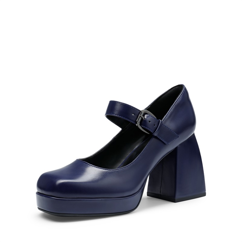 DREAM PAIRS Square Toe Mary Jane Platform Pumps — view 1