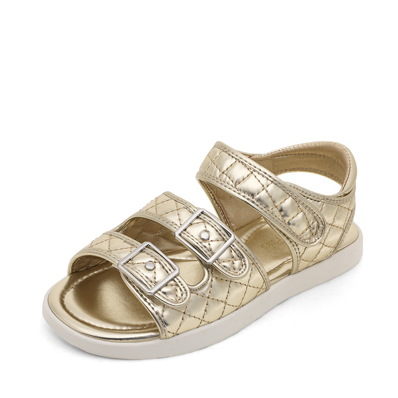 DREAM PAIRS Girls Buckle Strap Slip Resistance Sandals