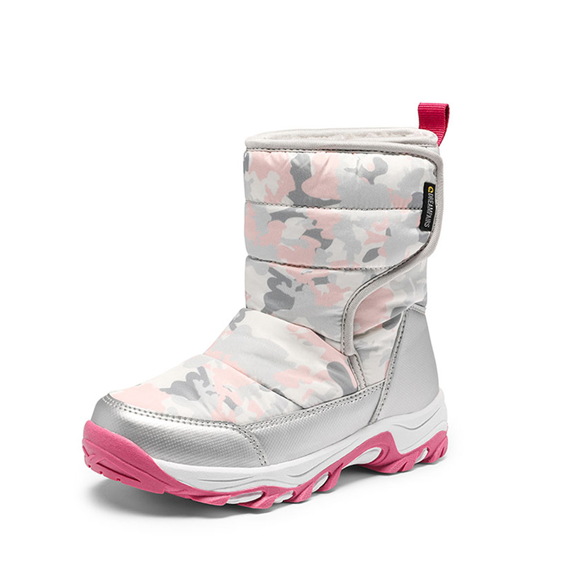 DREAM PAIRS Kids Waterproof Faux Fur Snow Boots
