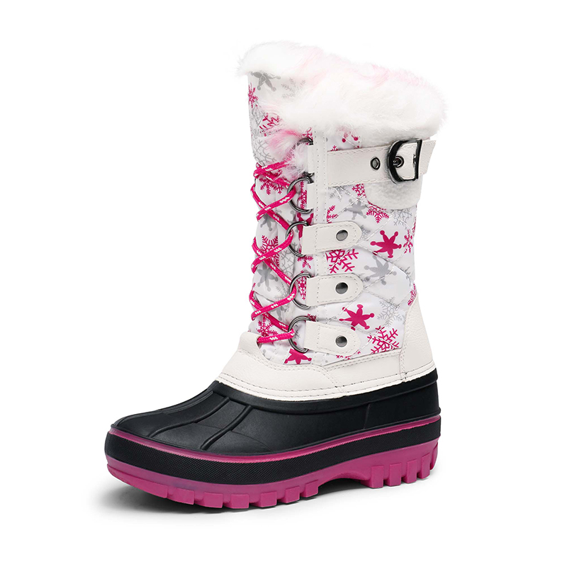 DREAM PAIRS Kids Waterproof Snow Boots