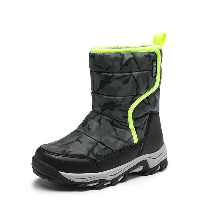 DREAM PAIRS Kids Waterproof Faux Fur Snow Boots