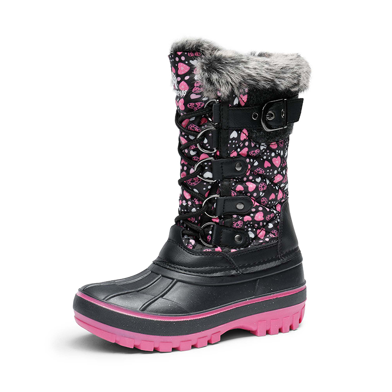 DREAM PAIRS Kids Waterproof Snow Boots