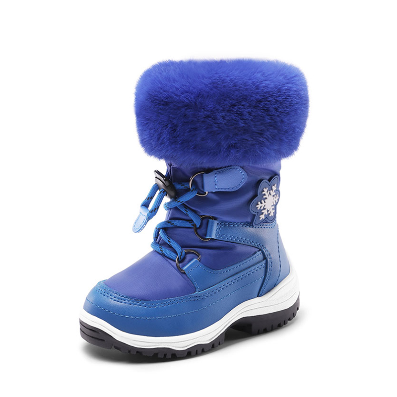 DREAM PAIRS Kids Non Slip Fur Lined Snow Boots