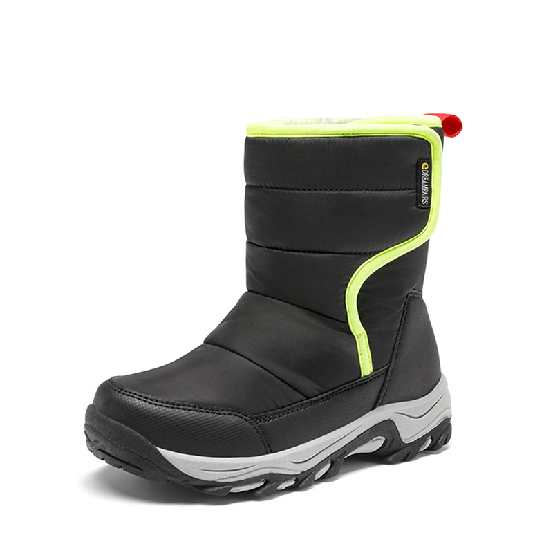 DREAM PAIRS Kids Waterproof Faux Fur Snow Boots