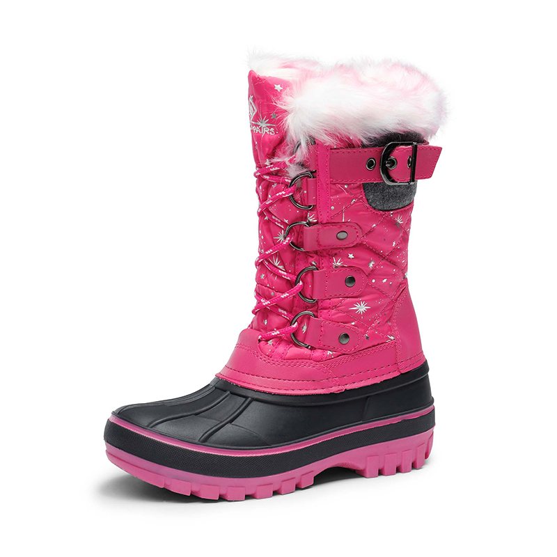 DREAM PAIRS Kids Waterproof Snow Boots
