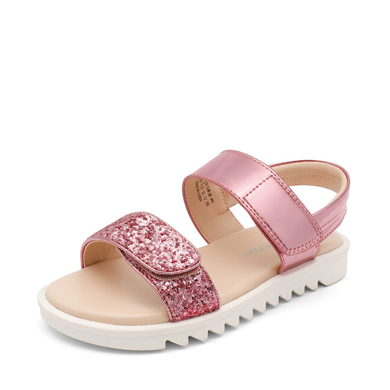 DREAM PAIRS Girls Glittering Strap Flat Sandals — view 1