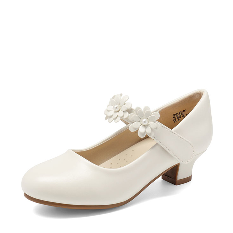 DREAM PAIRS Girls Flower Mary Jane Low Heels — view 1