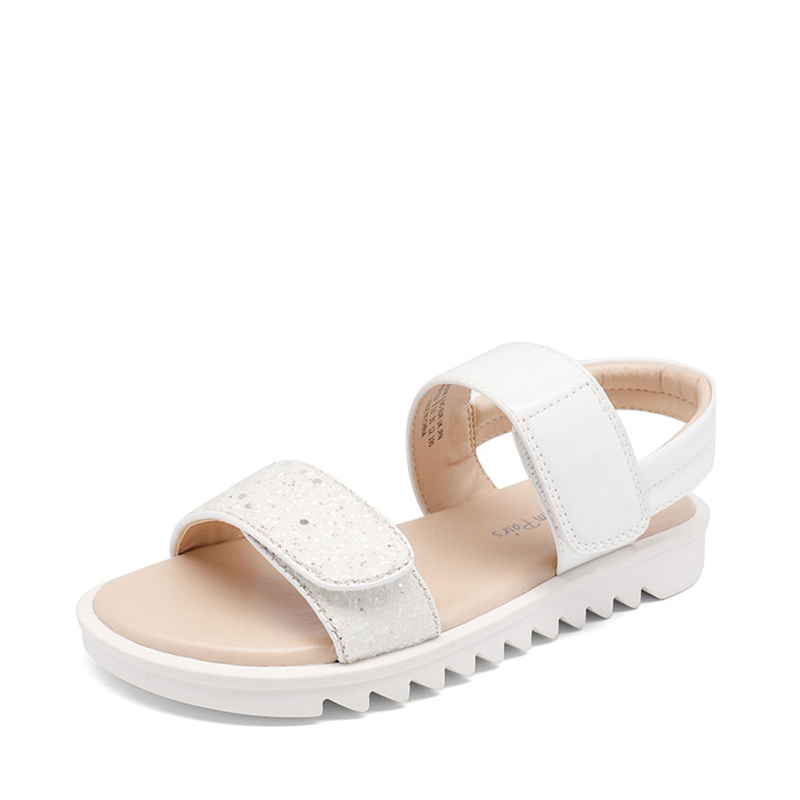 DREAM PAIRS Girls Glittering Strap Flat Sandals