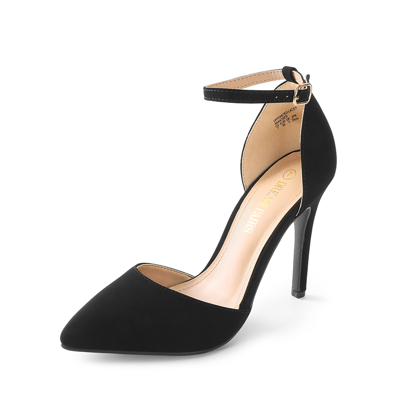 DREAM PAIRS Ankle Strap Pointed Toe Stiletto Heels Pumps — view 1