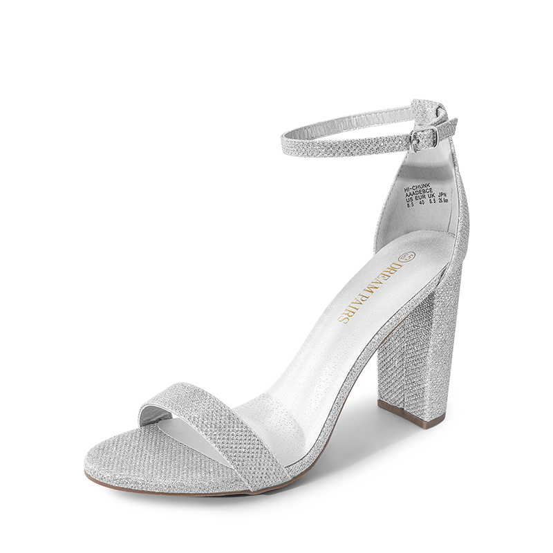 DREAM PAIRS Women's Chunky High Heel Pump Sandals — view 3
