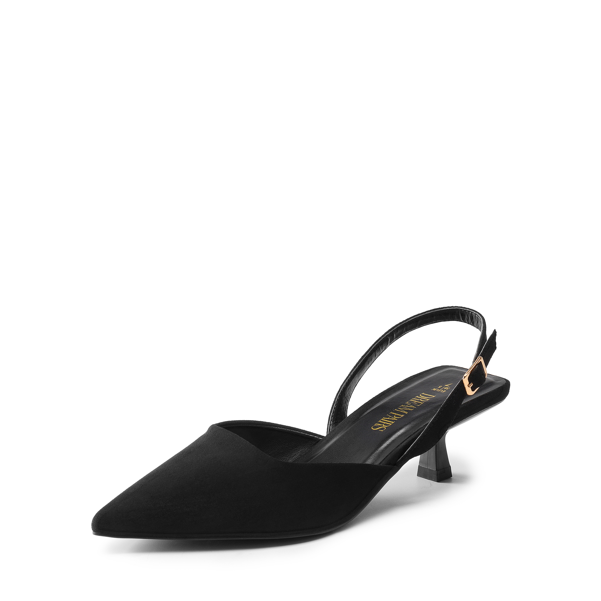 DREAM PAIRS Pointed Toe Slingback Kitten Heel Pumps — view 1