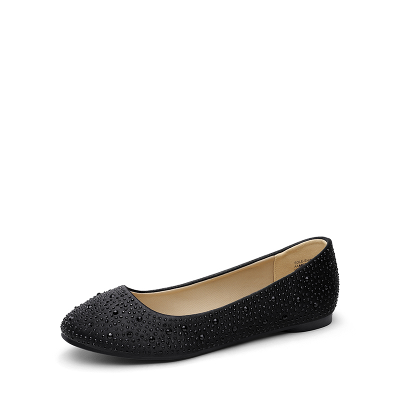 DREAM PAIRS Ballet Rhinestone Sparkly Flats Shoes — view 1
