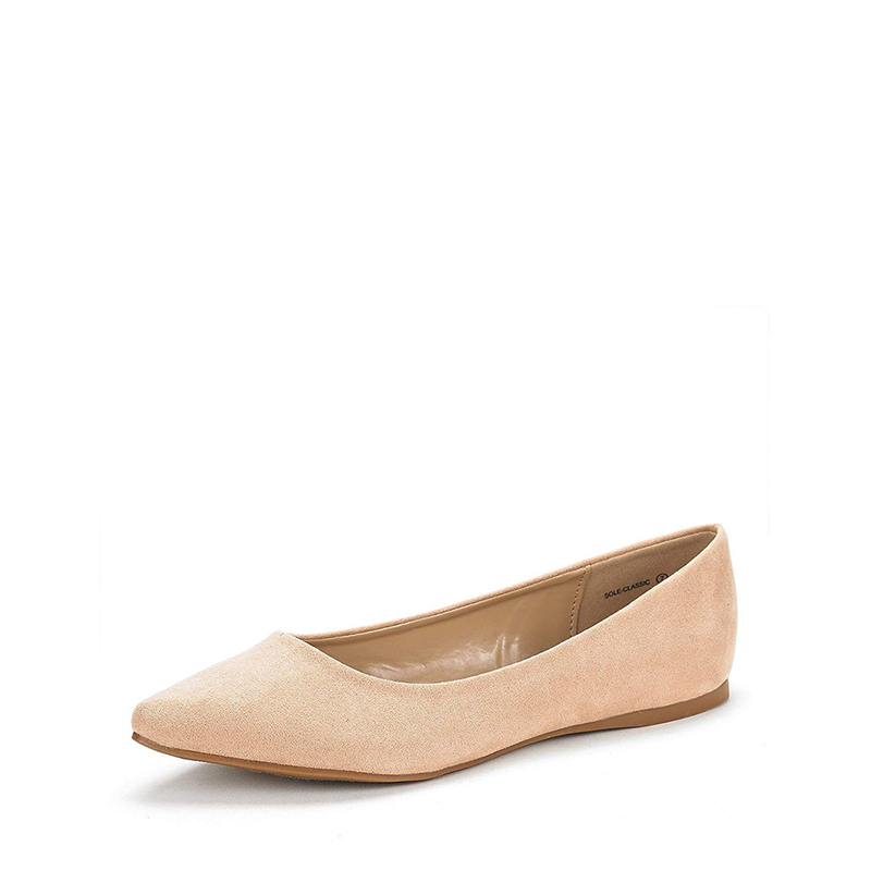 DREAM PAIRS Pointed Toe Ballet Slip On Flats