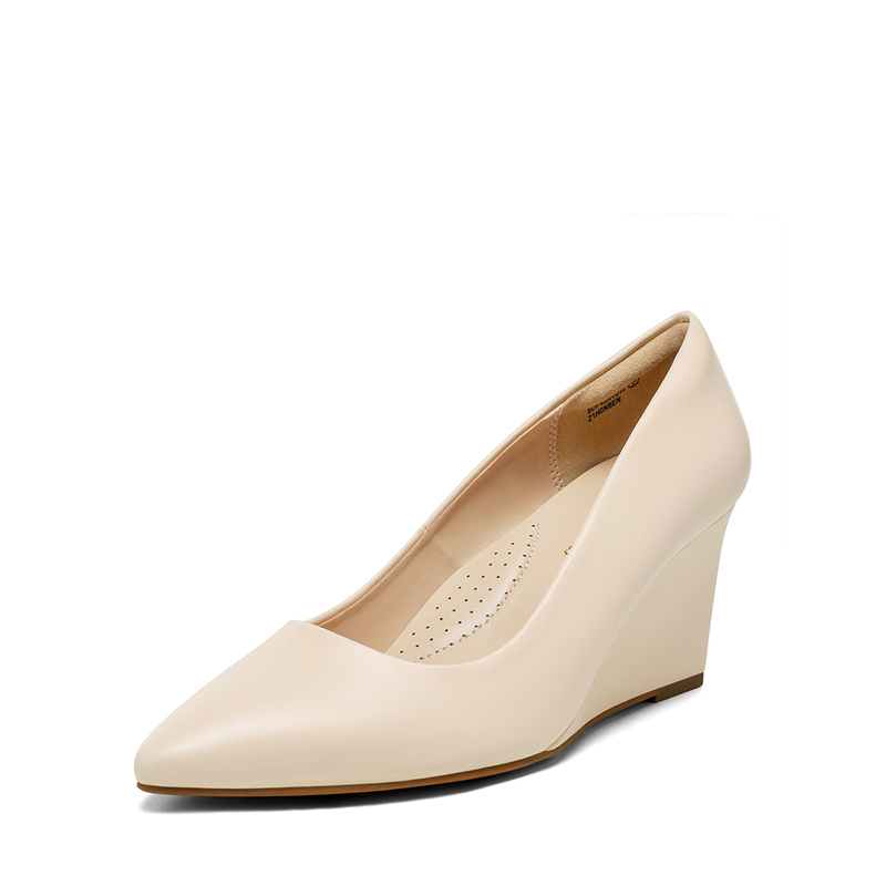 DREAM PAIRS Pointed Toe Wedge Pump Shoes