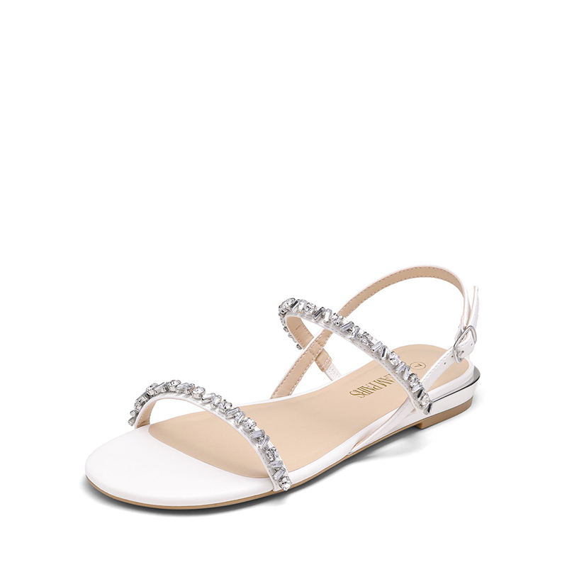 DREAM PAIRS Rhinestone Flat Sandals — view 1