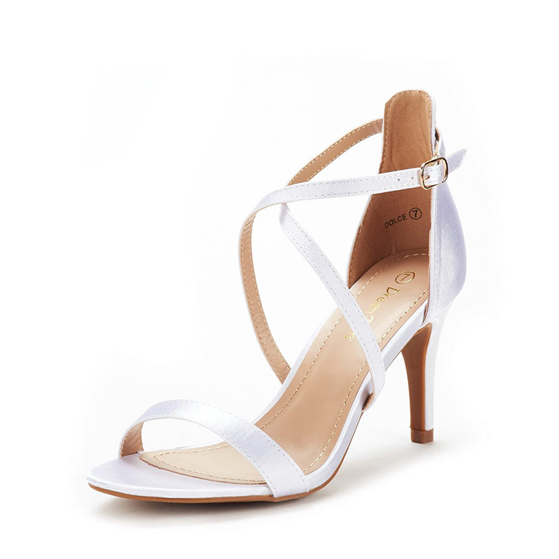 DREAM PAIRS Criss Cross Stiletto Pump Heels Sandals