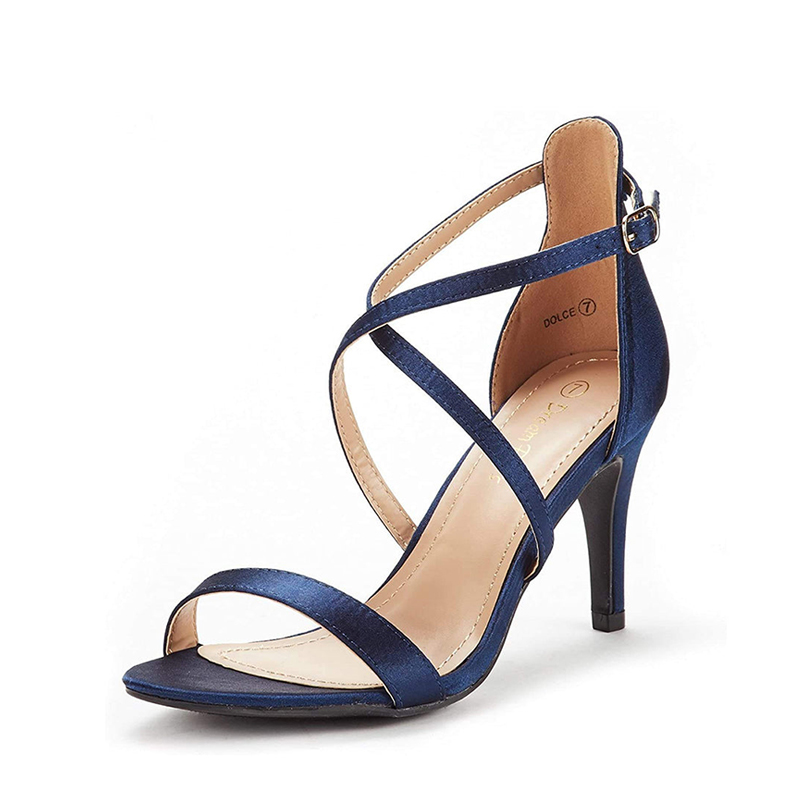 DREAM PAIRS Criss Cross Stiletto Pump Heels Sandals