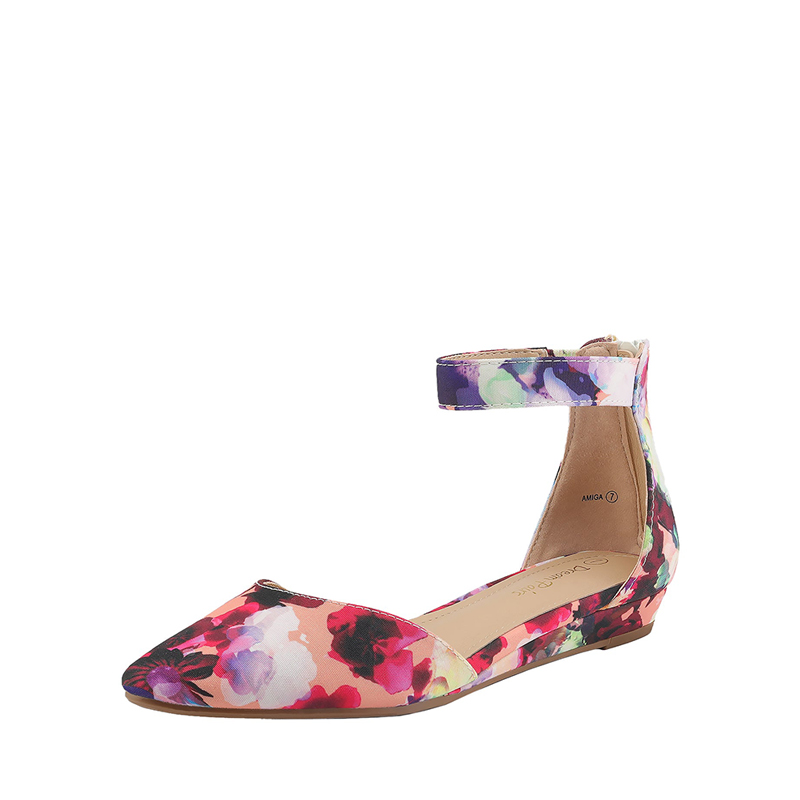 DREAM PAIRS Amiga Ankle Strap Flats Shoes
