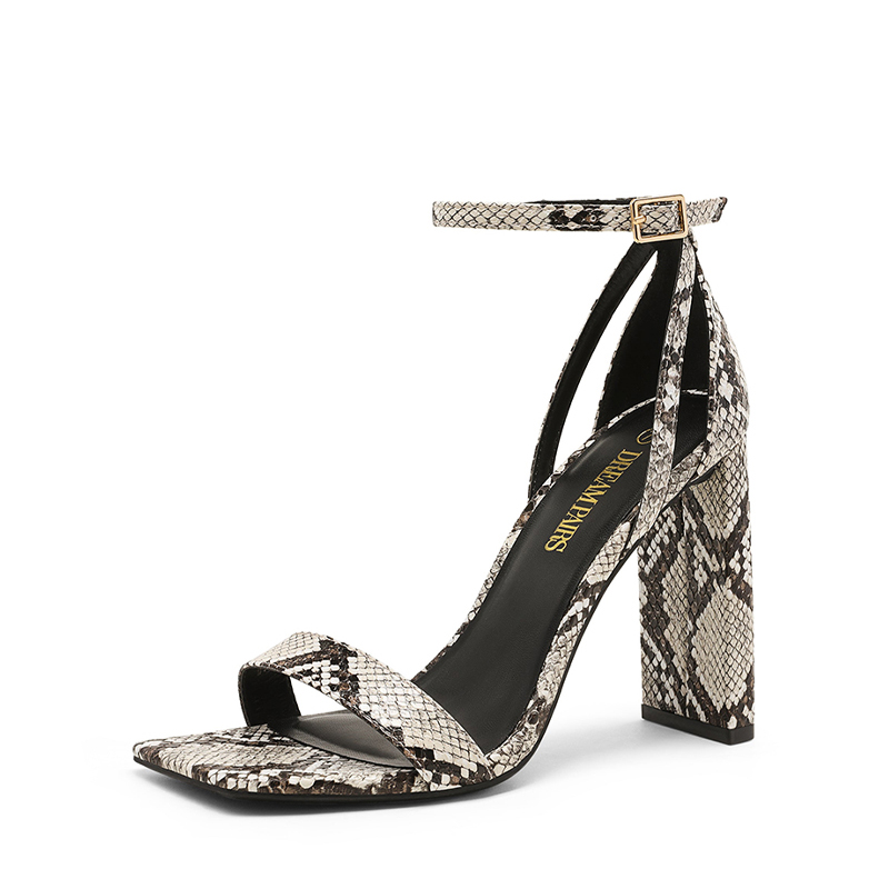 DREAM PAIRS Women s Open Toe Chunky High Heel Sandals — view 1