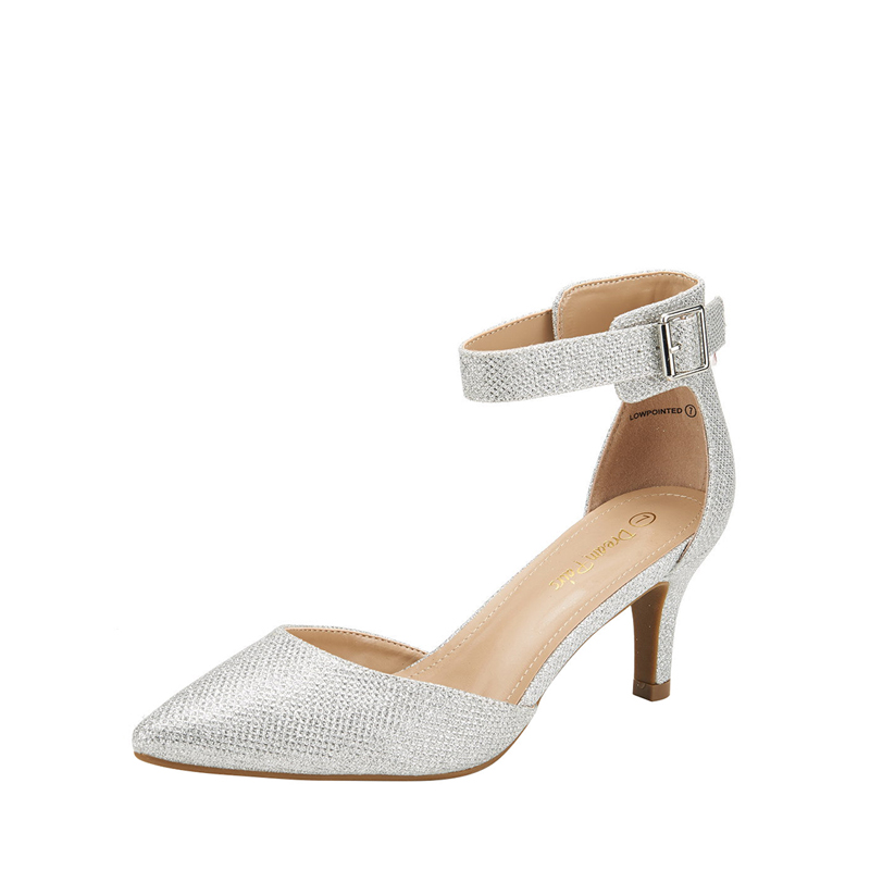 DREAM PAIRS Women's Low Heel Ankle Strap Pumps — view 3