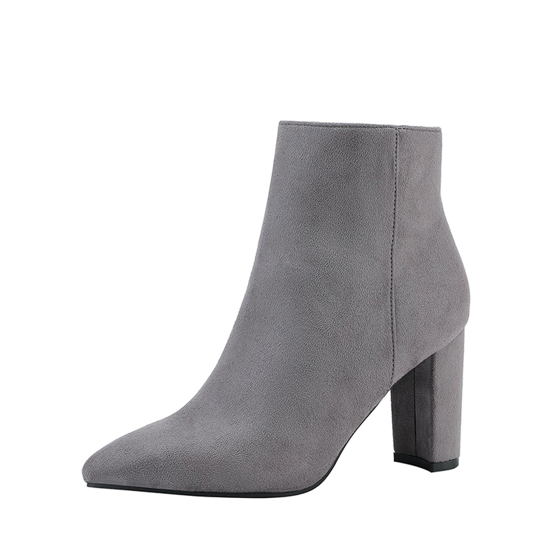 DREAM PAIRS Sianna Chunky High Heel Ankle Booties