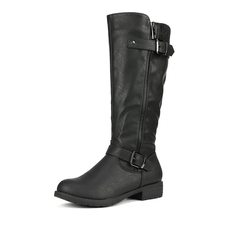 DREAM PAIRS Knee High Low Riding Boots — view 1