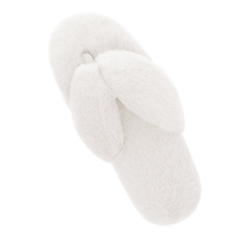 DREAM PAIRS Fluffy Flip Flop House Slippers — view 1