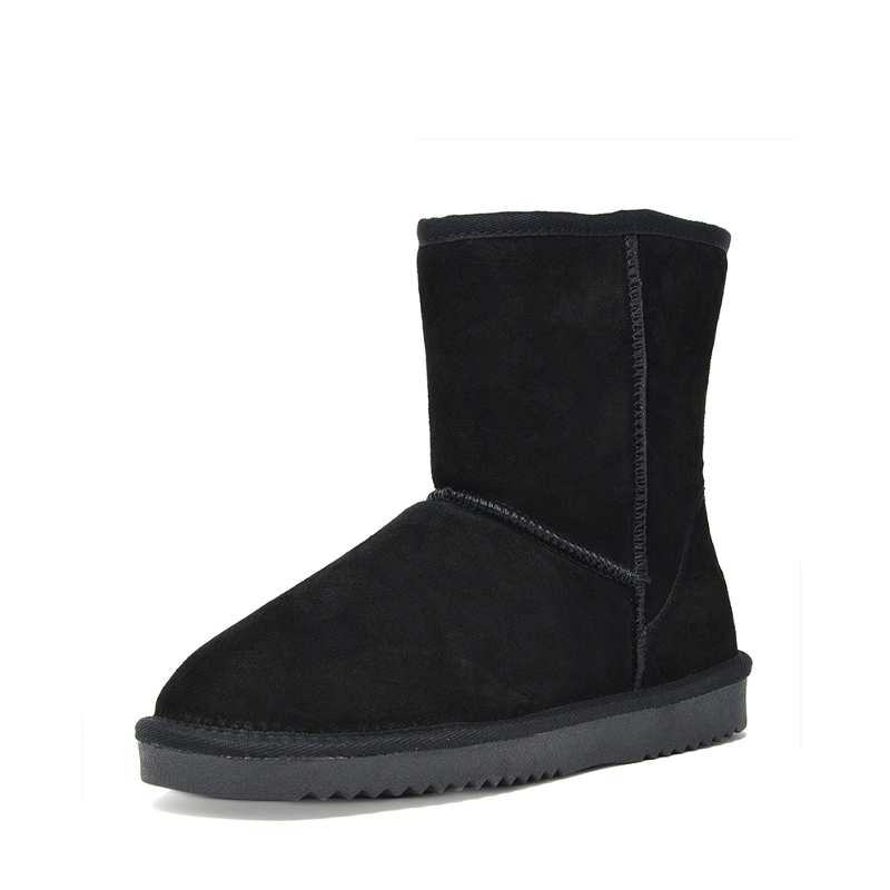 DREAM PAIRS  FuzzyClassic Mid Boot  Suede Mid Calf Snow Boots — view 1