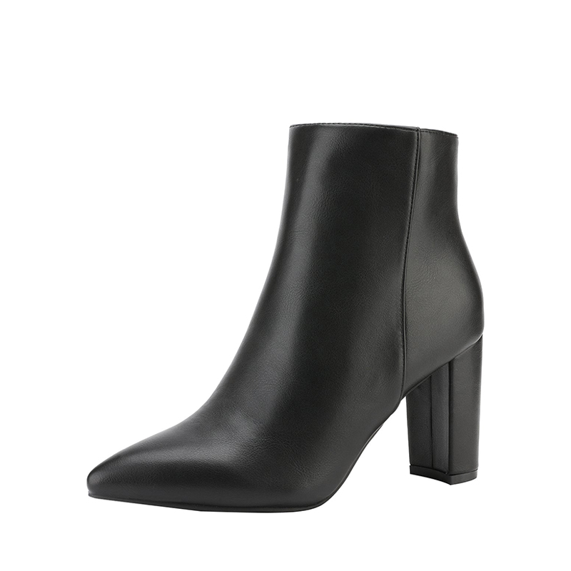 DREAM PAIRS Sianna Chunky High Heel Ankle Booties