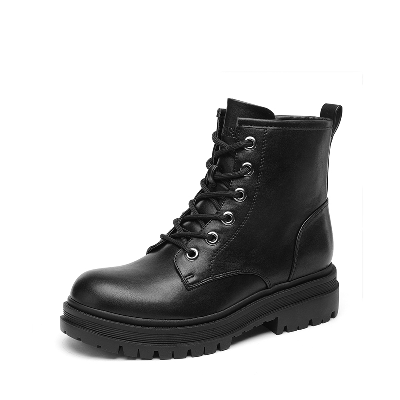 DREAM PAIRS Flat Lace Up Ankle Combat Boots — view 1