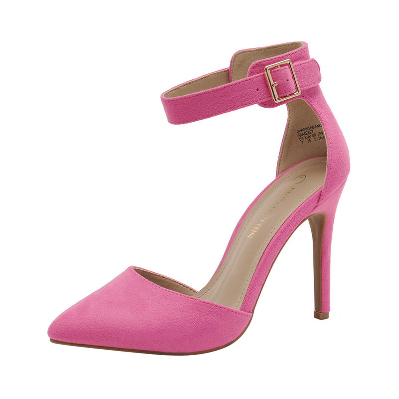 DREAM PAIRS Pointed Toe Ankle Strap Stiletto Pumps — view 1
