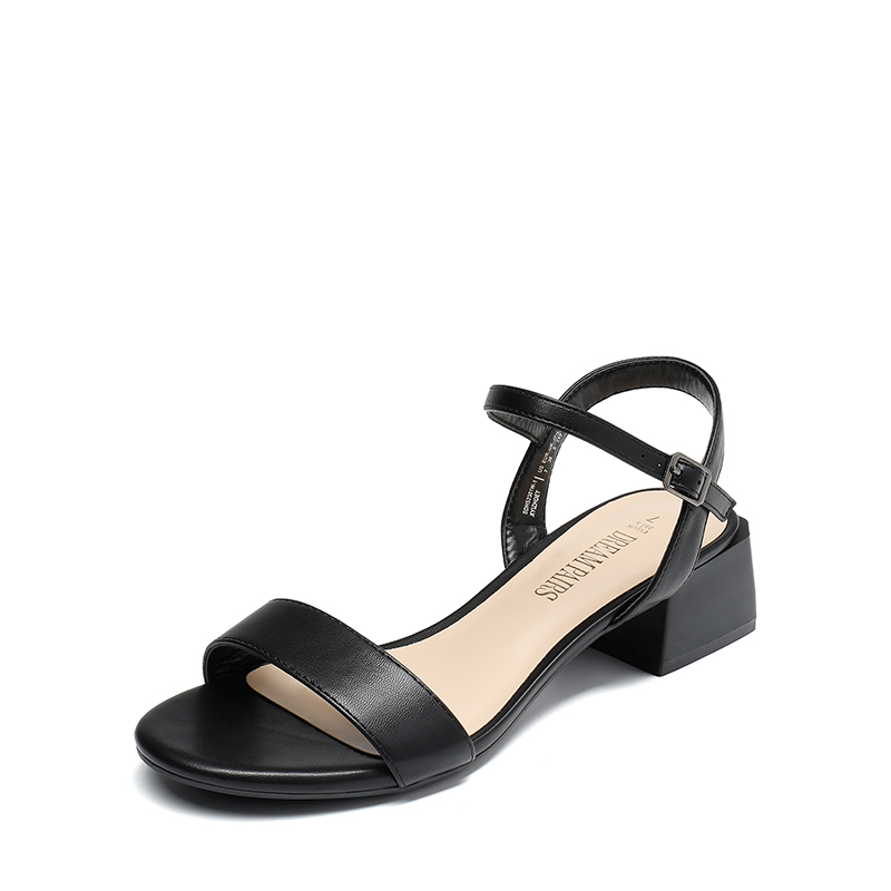 DREAM PAIRS Open Toe Ankle Strap Low Heel Sandals — view 1