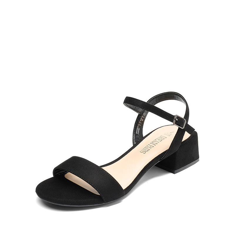 DREAM PAIRS Open Toe Ankle Strap Low Heel Sandals