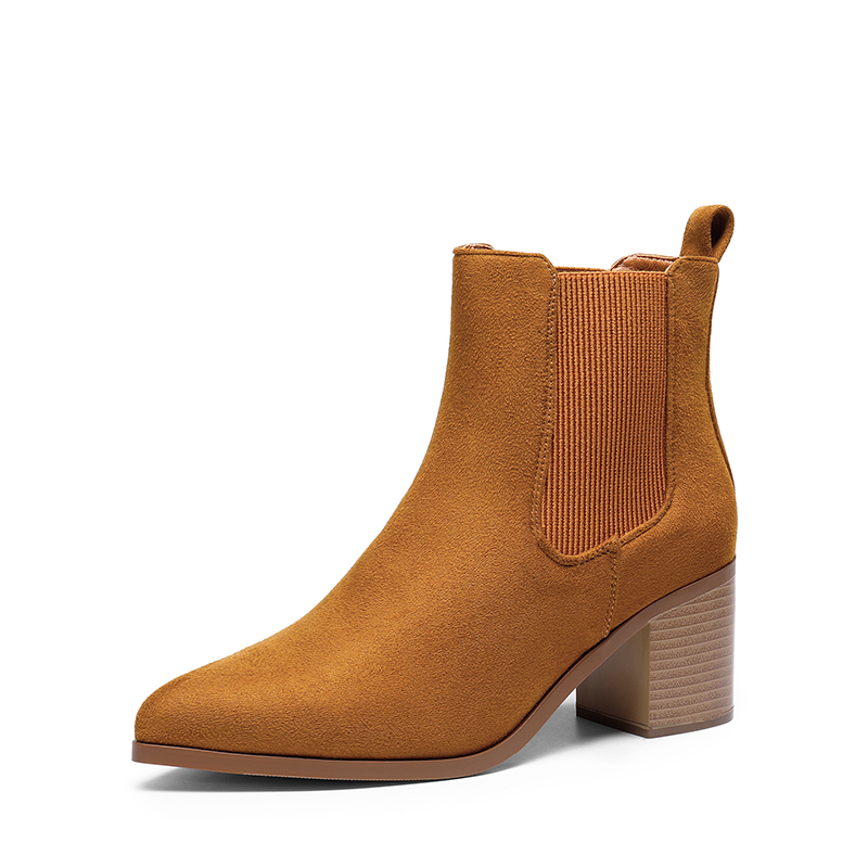 DREAM PAIRS Pointed Toe Chelsea Ankle Boots — view 3
