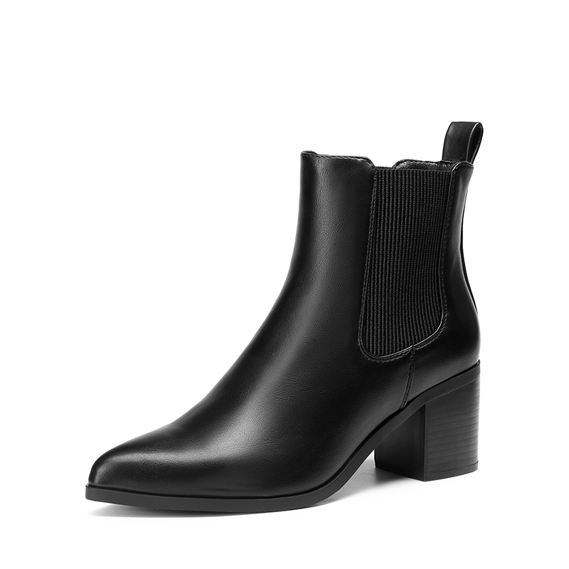 DREAM PAIRS Pointed Toe Chelsea Ankle Boots