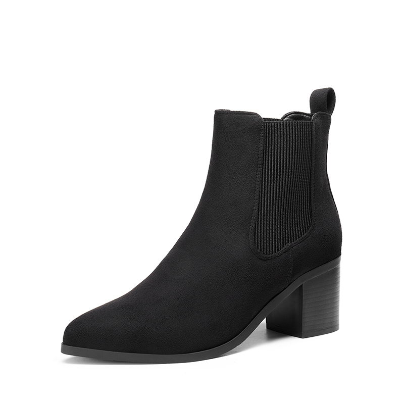 DREAM PAIRS Pointed Toe Chelsea Ankle Boots — view 1