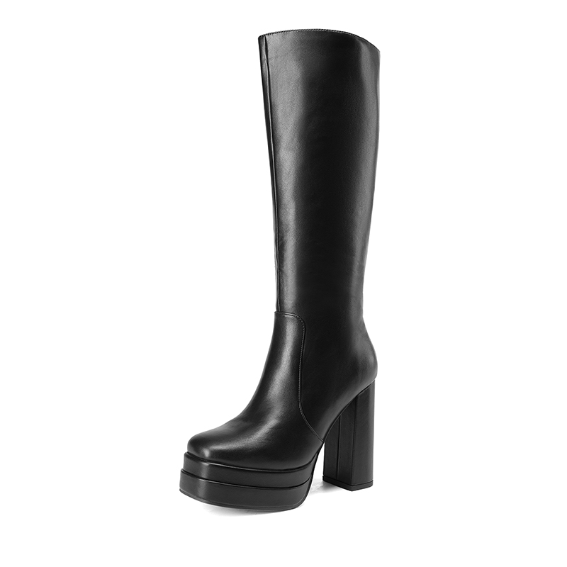 DREAM PAIRS Platform Chunky Knee High Boots