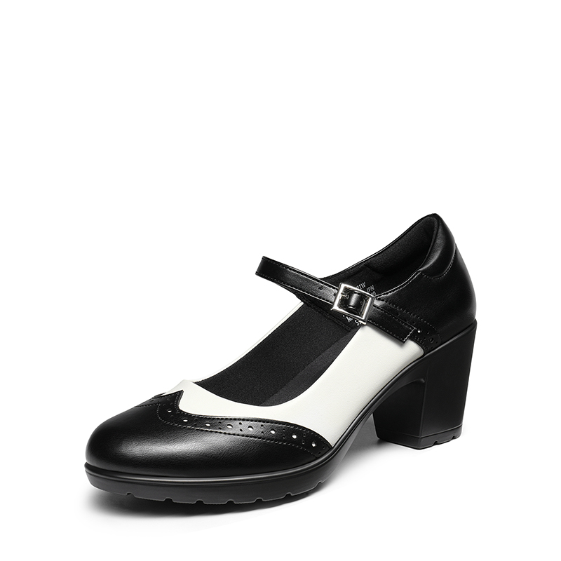DREAM PAIRS Ascenelle Mary Jane Chunky Heel Pumps Morgan