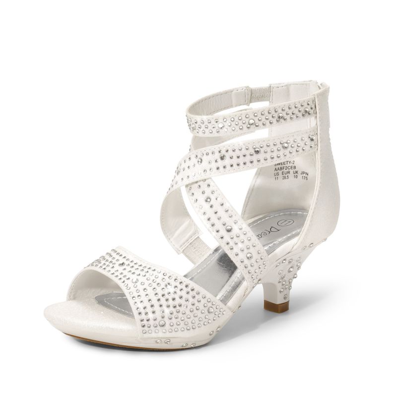 DREAM PAIRS Girls Toddler Rhinestones Sandals