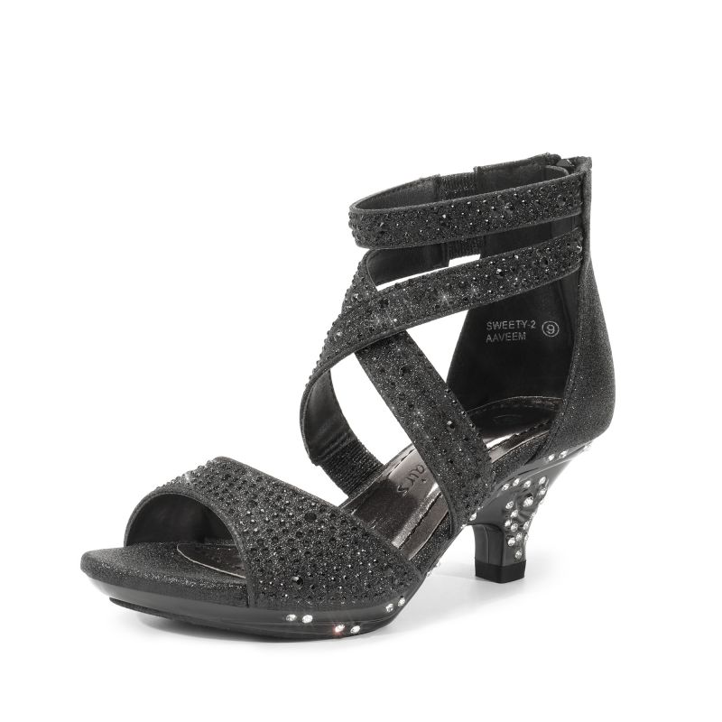 DREAM PAIRS Girls Toddler Rhinestones Sandals