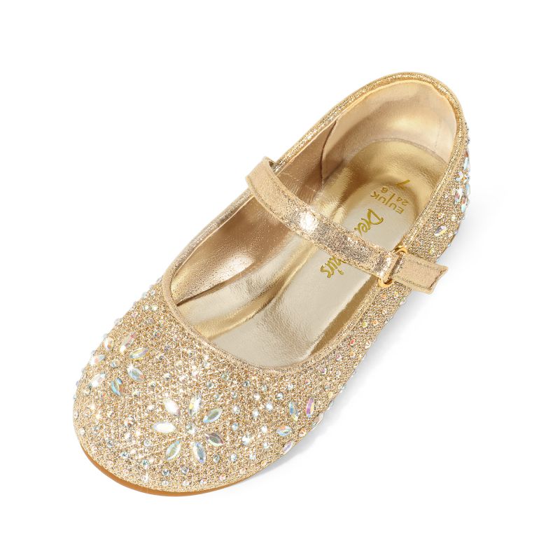 DREAM PAIRS Girl s Mary Jane Buckle Rhinestone Flats — view 1