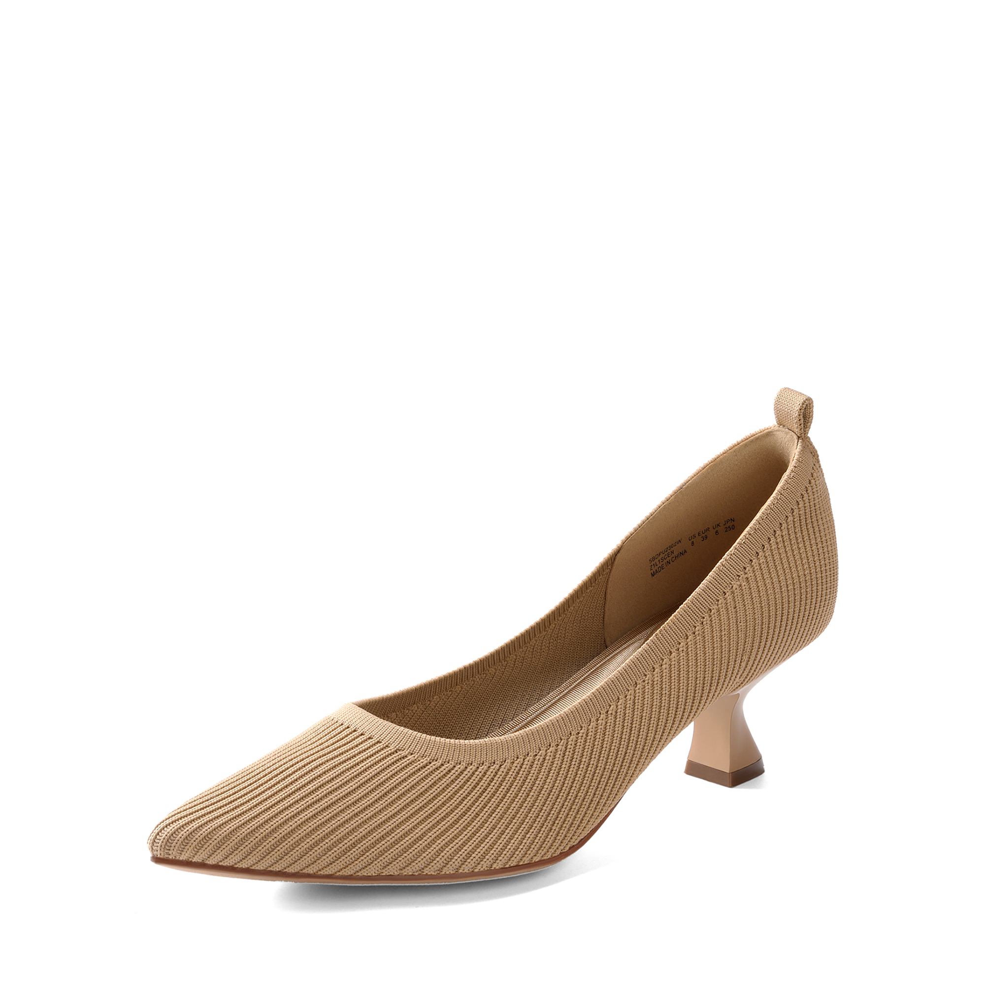 DREAM PAIRS Comfortable Knitted Kitten Heels — view 1
