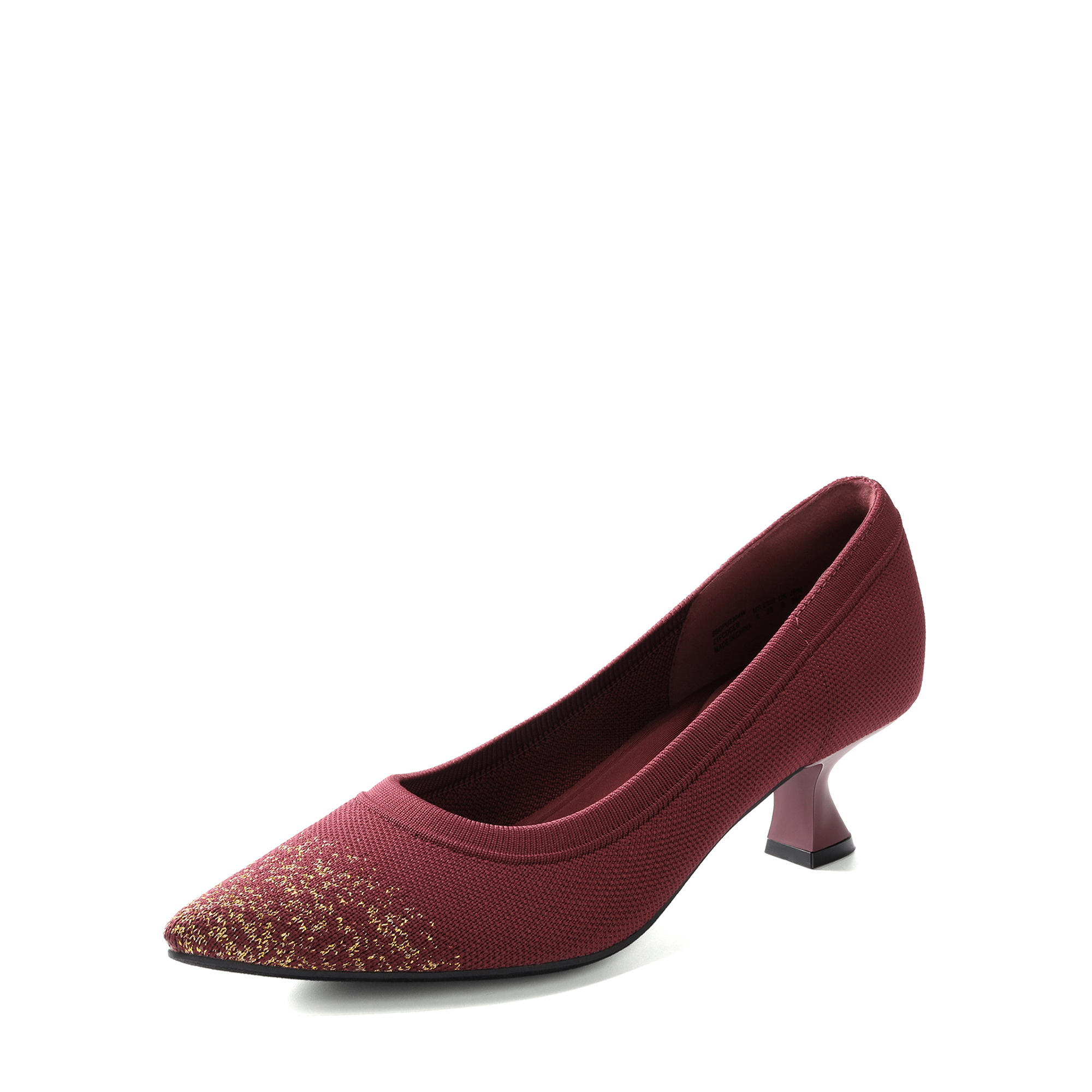 DREAM PAIRS Knitted Pointed Toe Kitten Heels — view 1