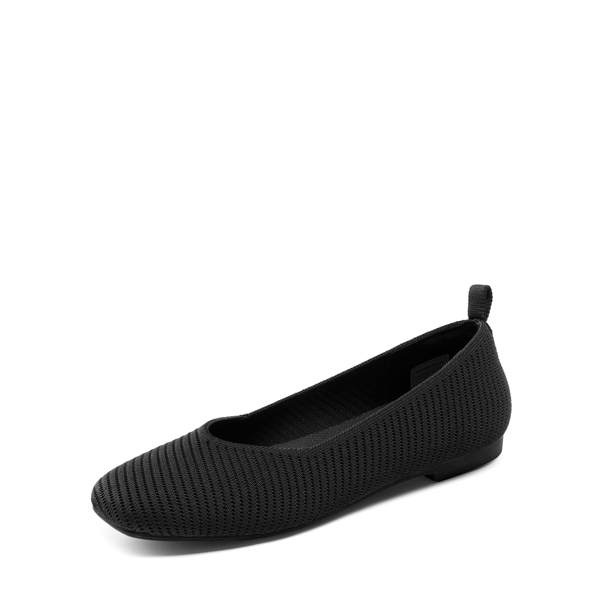 DREAM PAIRS Women s Knitted Square Toe Flats — view 1