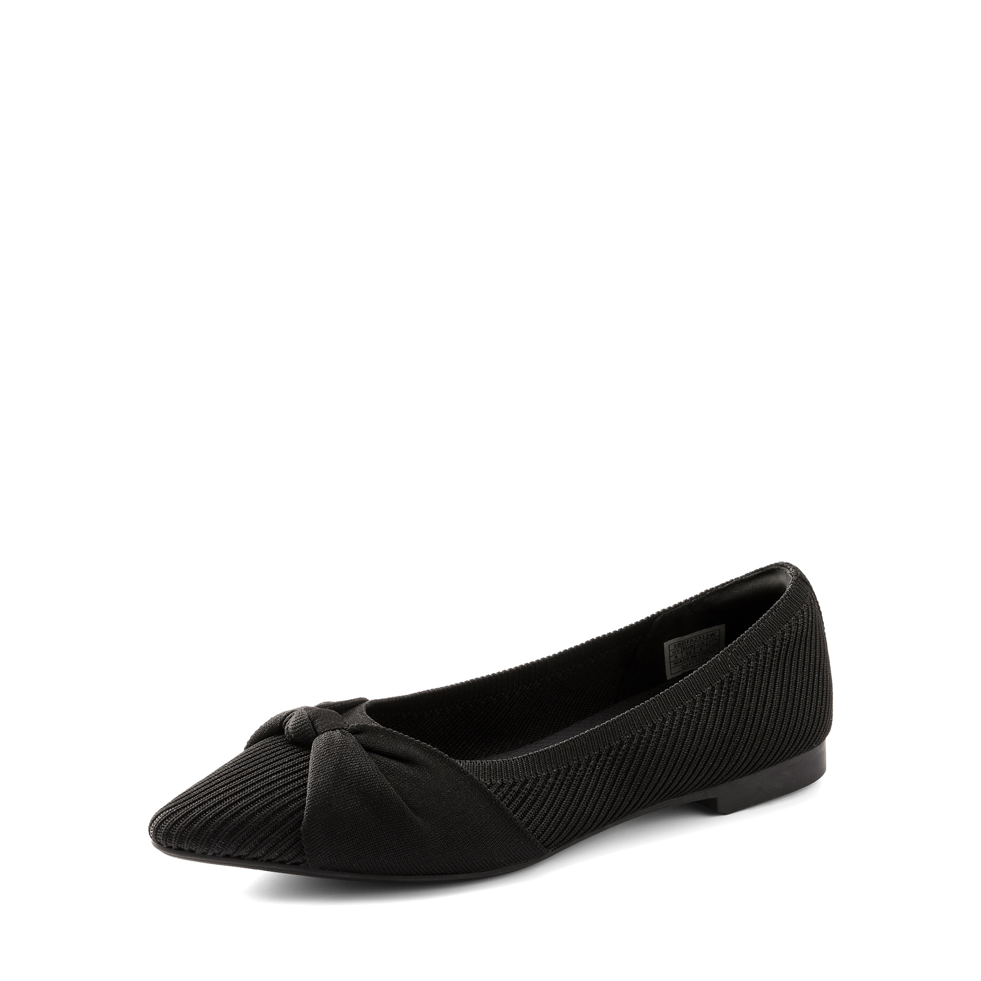 DREAM PAIRS Elegant Lightweight Bow Knitted Flat Shoes — view 1